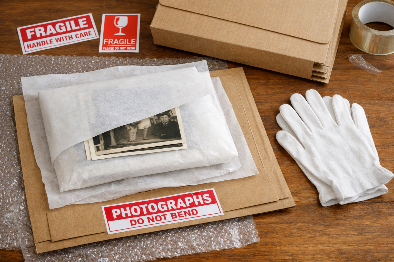 Fotoğrafların güvenli paketlenmesi