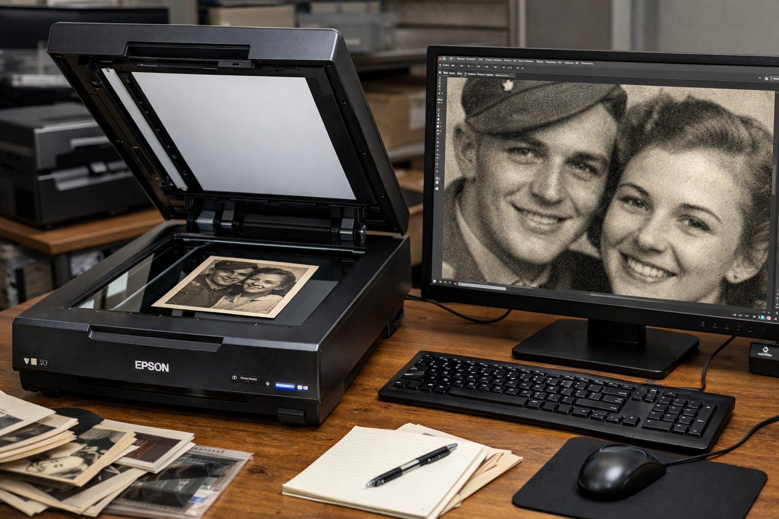 Profesyonel fotoğraf tarama ekipmanı